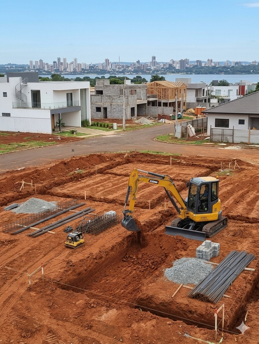 Movimiento de tierra en proceso